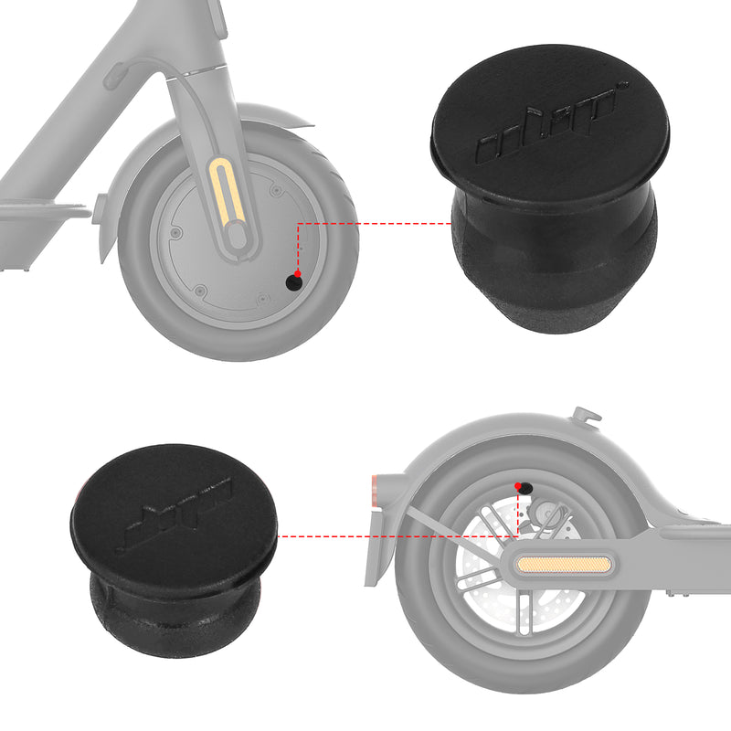 Cargue la imagen en el visor de la galería, ulip 2 PCS Scooter Hubcap Rubber Plugs Solid tire wheel air hole plug Front and Rear Wheel Accessories for Xiaomi M365/1S/Pro/Pro2/MI3 scooter