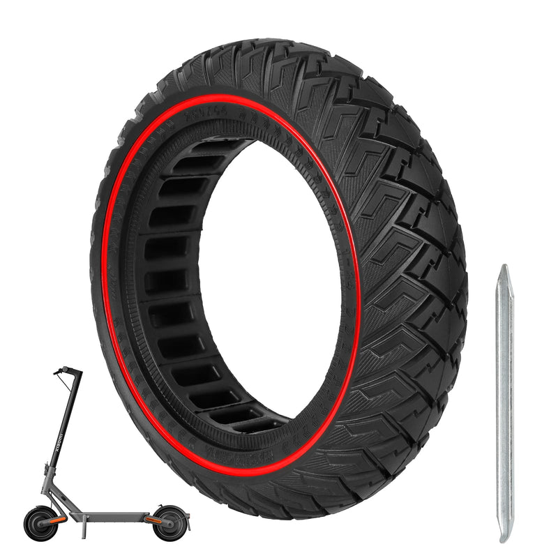 Загрузить изображение в просмотрщик галереи, Ulip 250*64 solid tire for Xiaomi 4 Ultra scooter, front or rear wheel replacement, with durable rubber tread and wheel hub.