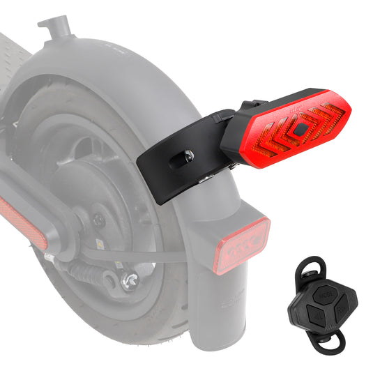 ulip Bike Scooter Tail Light with Turn Signals Wireless Remote Control Bicycle Rear Light Back USB Rechargeable Ultra Bright Safety Warning Cycling Tail Light for Night