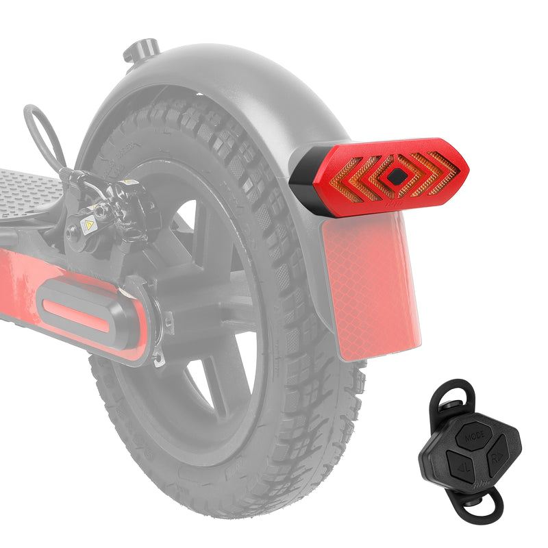 Cargue la imagen en el visor de la galería, ulip Scooter fender Tail Light with Turn Signals and cable Remote Control Ultra Bright Safety Warning Cycling Tail Light for Night for Xiaomi Pro Pro2 scooters