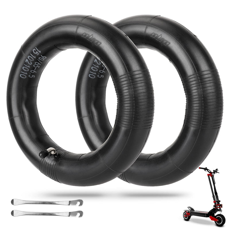 Загрузить изображение в просмотрщик галереи, Ulip 2-pack 90/65-6.5 replacement inner tubes with 90-degree valve for Dualtron Thunder and 11-inch electric scooters.