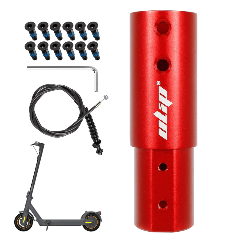 Load image into Gallery viewer, Ulip electric scooter front pole extension tube with adjustable stem riser for Segway Ninebot Max G30 series, enhancing height.