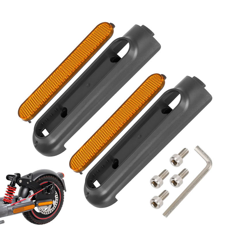 Загрузить изображение в просмотрщик галереи, Ulip scooter decorative side cover for Xiaomi 4 Pro, reflective rear wheel side cover accessory, enhancing scooter appearance.