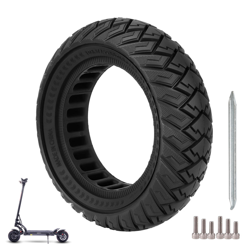 Загрузить изображение в просмотрщик галереи, ulip 10 x 3 Scooter Solid Tire 10 Inch Electric Scooter Wheels Replacement Accessories Suitable for Zero 10x Kaabo WOLF WARRIOR MANTIS Scooter 80/65-6,255 * 80 tire