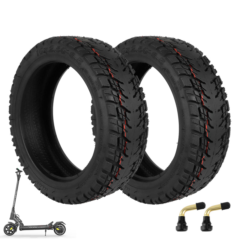 Load image into Gallery viewer, ulip (2 Pcs) 10x2.50-6.5 Off-Road tubeless scooter tire with valve Tire Replacement for Dualtron mini / INMOTION L9 scooter for 10 Inch Electric Scooter
