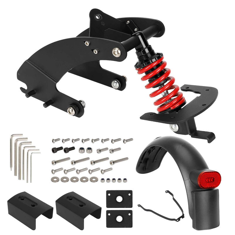 Laden Sie das Bild in Galerie -Viewer, Ulip rear suspension upgrade kit shock absorber for Kuickwheel S1-C electric scooter, with rear fender and large taillight.