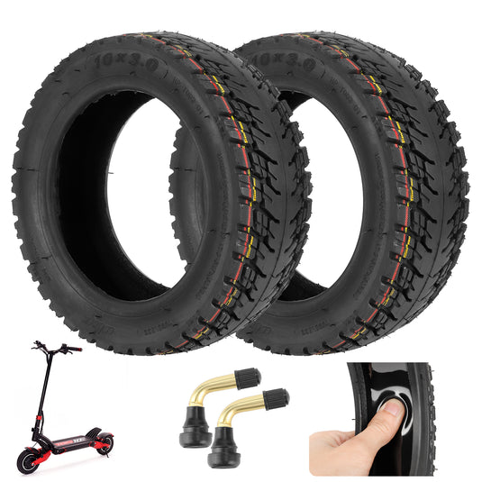 ulip (2er-Pack) 10 x 3 Offroad-Reifen mit integriertem Live-Kleber, reparierbar für Nanrobot Joyor Varla Eagle Apollo Ghost Zero 10x Kaabo WOLF WARRIOR MANTIS Scooter 80/65-6, 255 x 80 Reifen