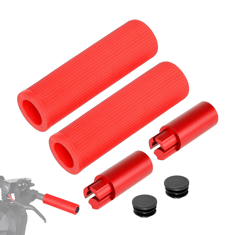 Загрузить изображение в просмотрщик галереи, Ulip Xiaomi handlebar extender with silicone cover for Xiaomi M365 Pro, Segway Ninebot E series scooters, showing the handlebar extension.