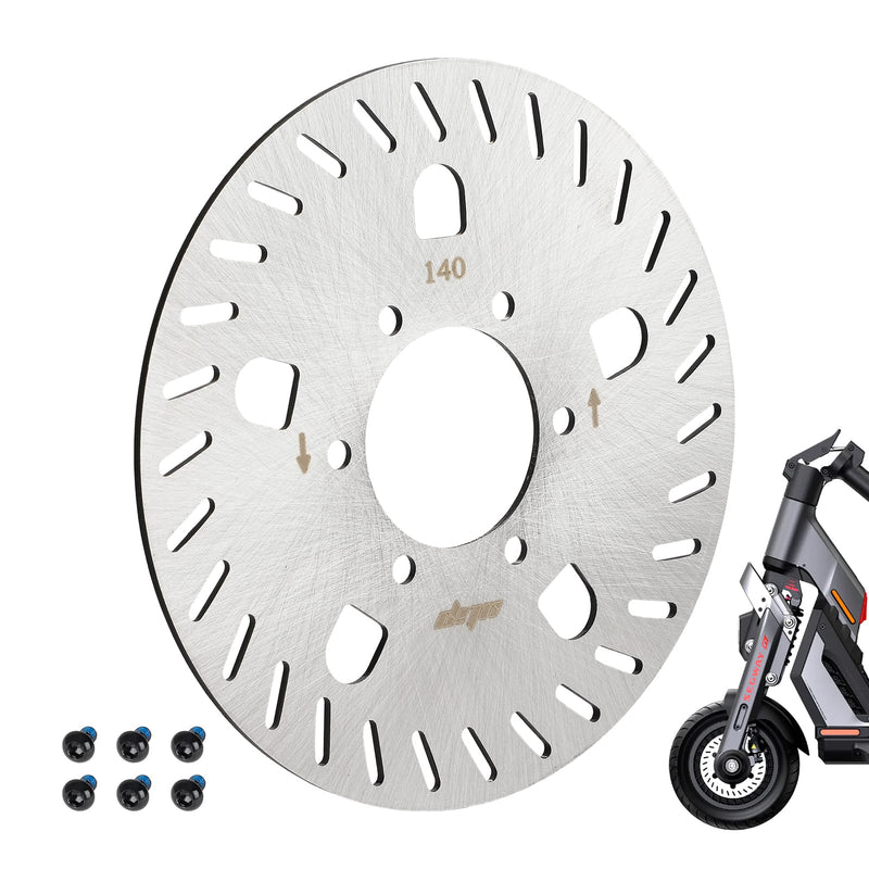 Загрузить изображение в просмотрщик галереи, Ulip scooter disc brake rotor, 140mm stainless steel with 6 holes, designed for Segway Ninebot GT1 GT2 electric scooters.