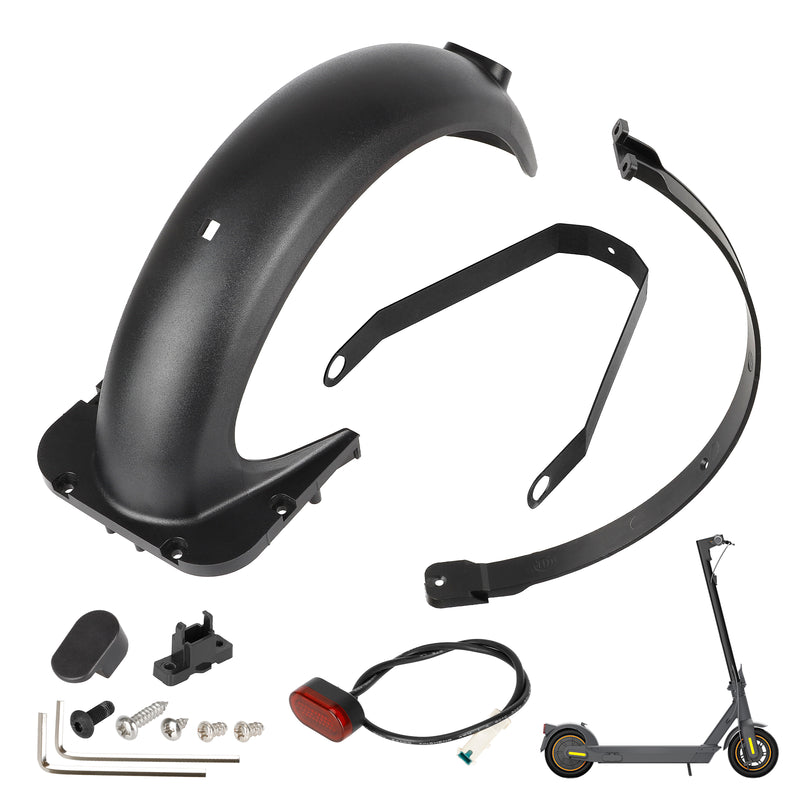 Load image into Gallery viewer, ulip Scooter Spare Part Kit Includes Rear Fender Fender Bracket LED Taillight for Segway Ninebot Max G30 G30 E G30 LP G30D Electric Scooter Accessories