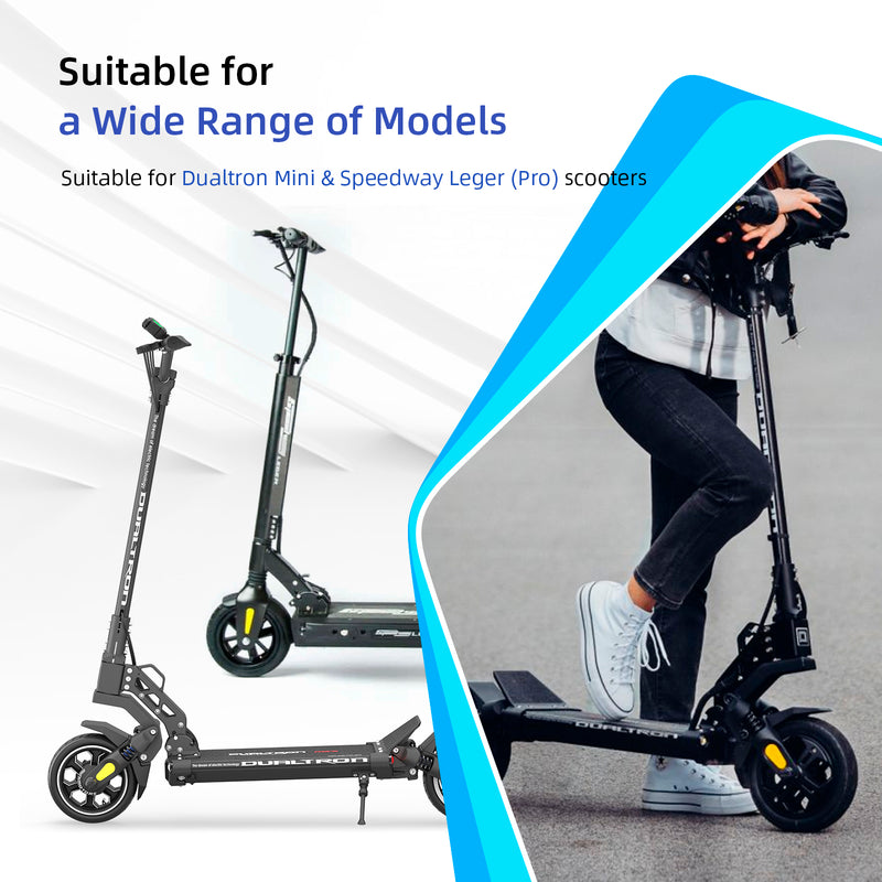 Load image into Gallery viewer, ulip 8.5x2.5 Solid Tire Front and Rear Wheels Replacement for Dualtron Mini & Speedway Leger (Pro) scooters 8.5x3 8 1/2 x2.5 off-road solid tire with blue circle