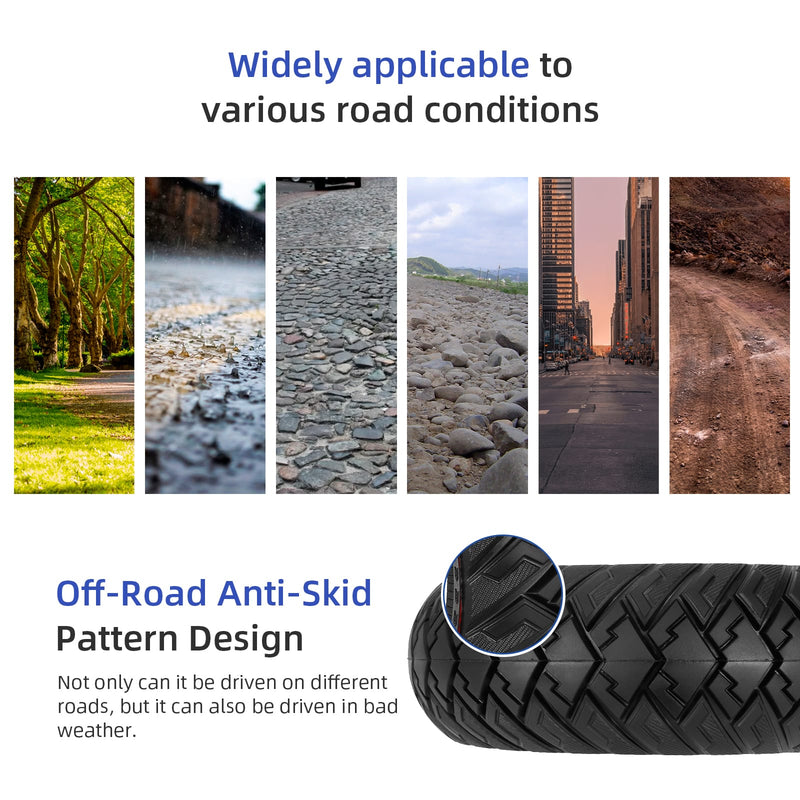 Laden Sie das Bild in Galerie -Viewer, Ulip 10-inch solid scooter tire for electric scooters, suitable for Zero 10x, Kaabo WOLF WARRIOR, and MANTIS models.