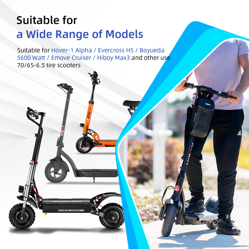 갤러리 뷰어에 이미지 로드, ulip 2 pack Scooter Solid Tire 10 Inch 10x2.7-6.5 Electric Scooter Wheels Replacement 70/65-6.5 Tire for Hover-1 Alpha evercross H5 Emove Cruise hiboy max3 Kugoo M4 Pro Zero 10x Dualtron