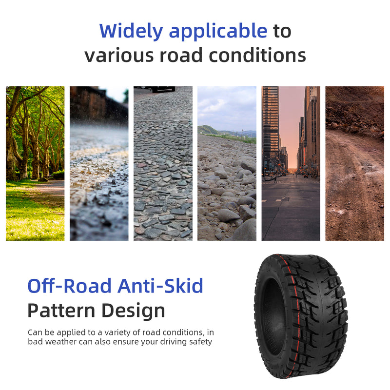 갤러리 뷰어에 이미지 로드, ulip 100/55-6 Off-Road Vacuum Tire for Go Karts ATV Quad Bike for 11 Inch ront Rear Wheels Replacement Accessories Thickened Tubeless tire