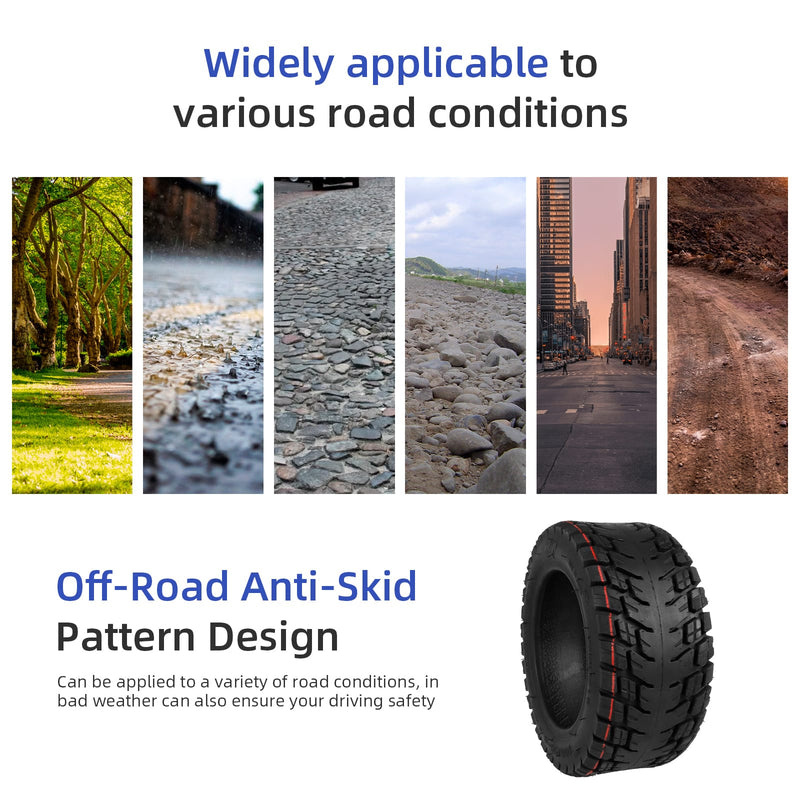 Загрузить изображение в просмотрщик галереи, Ulip off-road vacuum tire for go-karts, ATVs, and quad bikes, 11-inch tubeless tire with thickened sidewalls for rear wheels.