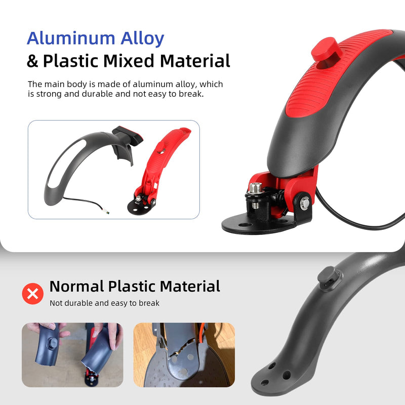Загрузить изображение в просмотрщик галереи, Ulip Superior rear fender with aluminum brake and turn signal tail light for Xiaomi M365 Pro scooter, rear mudguard accessory.