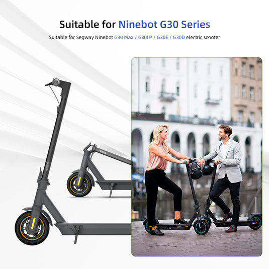 ulip Scooter Rear Side Wheel Cover Reflective Strip Scooter Wheel Hubs Cap Compatible for Segway Ninebot G30 Max Electric Scooter