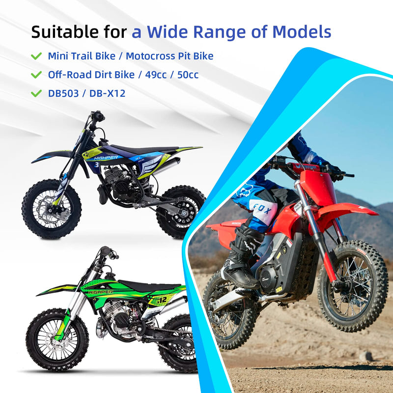 Загрузить изображение в просмотрщик галереи, Ulip 3.00-10 tubeless dirt bike tire with PVR50 valve for Mini Trail Bike, off-road motocross, 49cc and 50cc models.