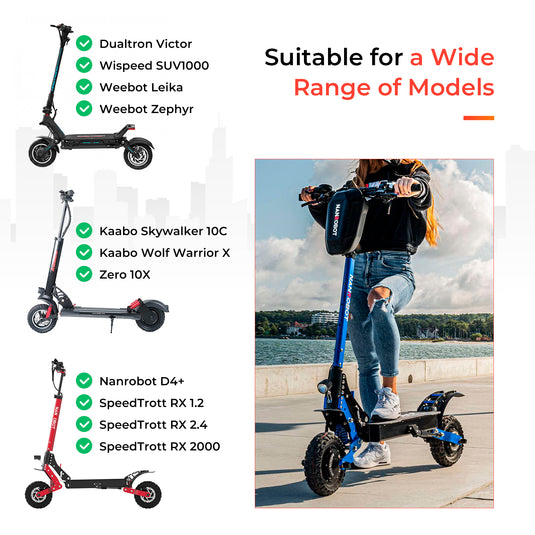 (2 Pack) 80/65-6 10x2.5 Inner Tube Replacement with 90 Degree for Kugoo M4 pro Speedual Zero 10X 255*80 Tires Scooter Thickened