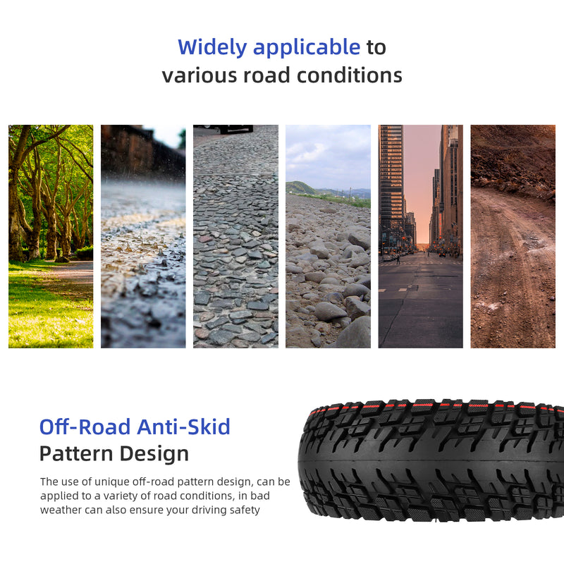 Load image into Gallery viewer, ulip (2 Pack) 255x80 Off Road Tire with Inner Tube Pneumatic Tyre for Zero 10X Kugoo M4 Kaabo Mantis scooter