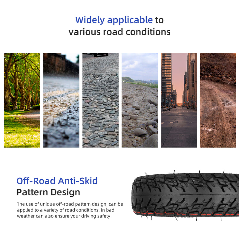 갤러리 뷰어에 이미지 로드, ulip (2 Pack) 60/70-6.5 Off Road Tire with Built-in Live Glue Repairable for Segway Ninebot Max G30 G30D G30LP G30E Scooters