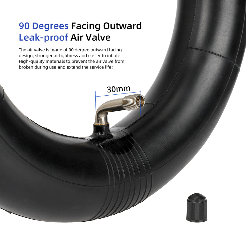 갤러리 뷰어에 이미지 로드, ulip (2-Pack) 10x2.5 Replacement Inner Tubes with 90 Degree for Nanrobot D4 plus D6+ Gotrax Gmax Ultra Mantis 10 Pro SE Kugoo M4 Zero 10X VSETT scooter