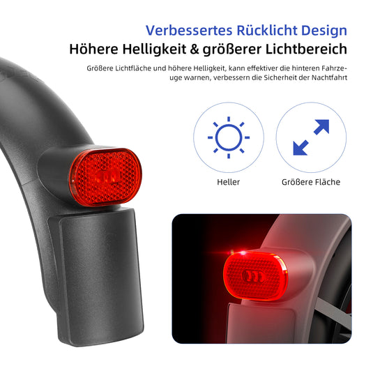 ulip Rear Suspension Upgrade Kit Shock Absorber for Xiaomi Electric Scooter 4 Pro with Rear Fender and Large Taillight