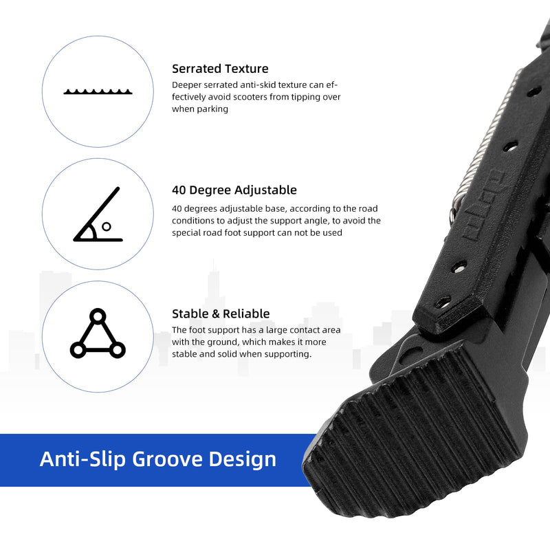 Load image into Gallery viewer, Ulip electric scooter kickstand replacement support for Gotrax G4, Hiboy S2 Pro, Xiaomi M365, M365 Pro2, and MI3 scooters.