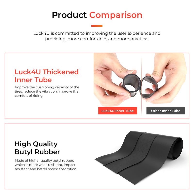 Cargue la imagen en el visor de la galería, (2 Pack) 80/65-6 10x2.5 Inner Tube Replacement with 90 Degree for Kugoo M4 pro Speedual Zero 10X 255*80 Tires Scooter Thickened