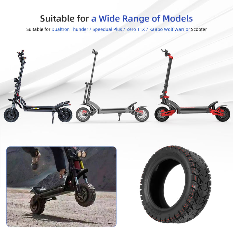 갤러리 뷰어에 이미지 로드, ulip (2 Pack) 90/65-6.5 Vacuum Tire 11 Inch  with Built-in Live Glue Repairable for Dualtron Zero 11X Kaabo Scooter Fits Most 38cc, 47cc, and 49cc Mini Pocket Bikes MTA1/MTA2, GP-RSR, and More