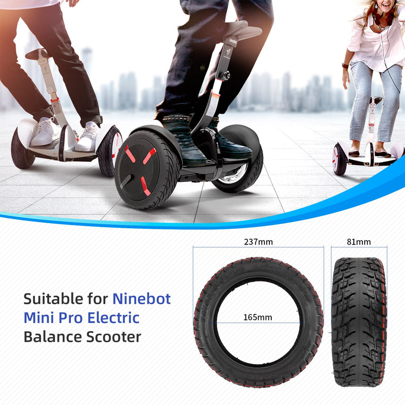 Загрузить изображение в просмотрщик галереи, Ulip 70/65-6.5 off-road tubeless scooter tire with valve for Ninebot Mini Pro electric scooter, showing tread and sidewall details.