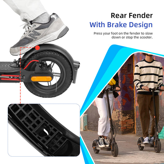 ulip Scooter Rear Fender with tail light brake Scooter Replacement Accessory Compatible with Xiaomi M365 Pro Pro 2 1S MI3 Scooter with Screws Grey