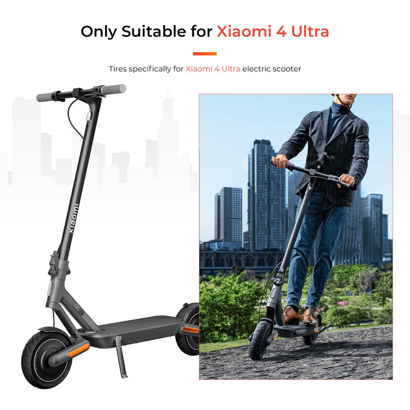 Загрузить изображение в просмотрщик галереи, Two Ulip 250x64 city road vacuum tires for Xiaomi 4 Ultra electric scooter, tubeless, thicker, non-slip spare wheels for scooters.