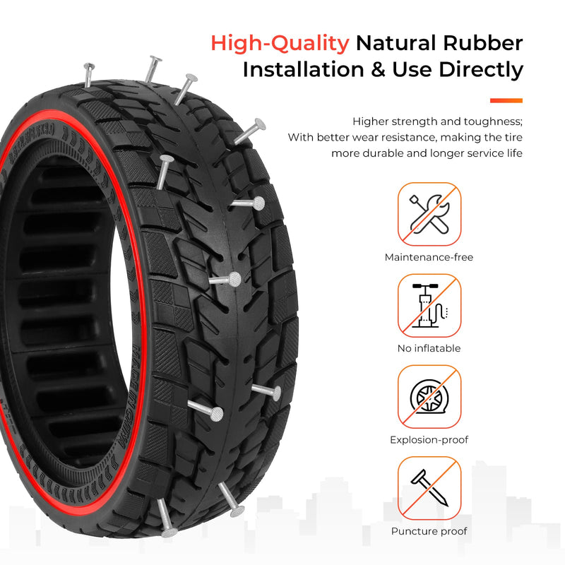 Load image into Gallery viewer, Ulip 8.5 x 2.5 solid scooter tires for Dualtron Mini and Speedway Leger, off-road replacement front and rear wheels set