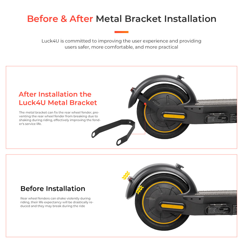 Load image into Gallery viewer, ulip Scooter Spare Part Kit Includes Rear Fender Fender Bracket LED Taillight for Segway Ninebot Max G30 G30 E G30 LP G30D Electric Scooter Accessories