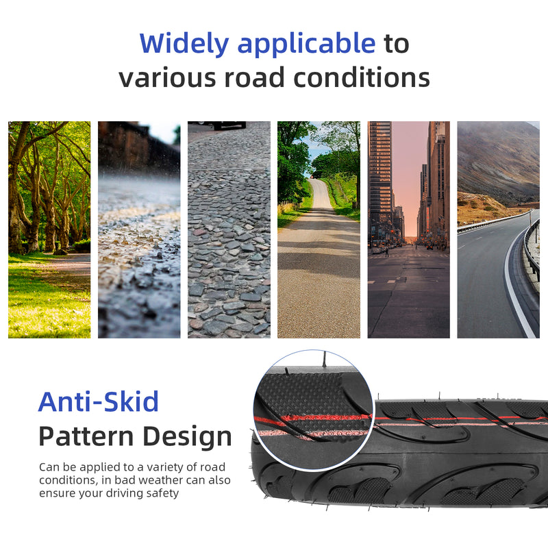 갤러리 뷰어에 이미지 로드, ulip 2.75-10" Off-Road Tire and Inner Tube Set - Most 49cc, 50cc, and 70cc Dirt Bike Tire Replacement Compatible with CRF50/XR50, DRZ70/JR50, and PW50 (2.75-10")