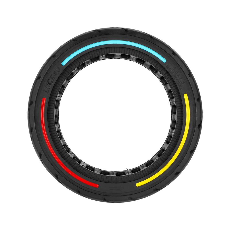 Cargue la imagen en el visor de la galería, 8.5x2.5 (8.5 Inch) City Road Solid Tire with Tri-Color Circle for DUALTRON MINI | ULIP