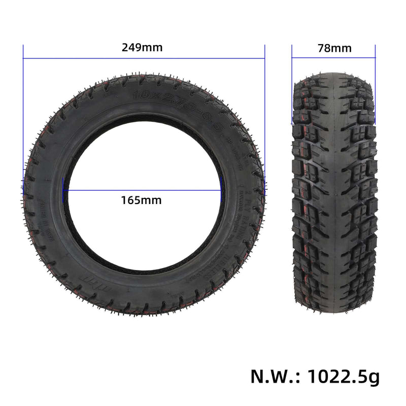 갤러리 뷰어에 이미지 로드, 10 Inch 10x2.75-6.5 Self-Repairing Off-Road Tubeless Tyre with Goo Gel for Kugoo G3 / DUALTRON 3 / Smartgyro Speedway | ULIP