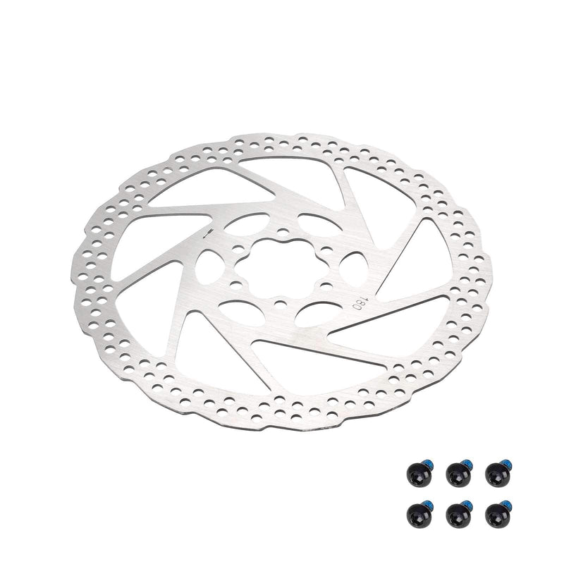 갤러리 뷰어에 이미지 로드, 180mm 6-Bolt Lightweight Disc Brake Rotor with Bolts for Road Bikes and Electric Scooters | ULIP