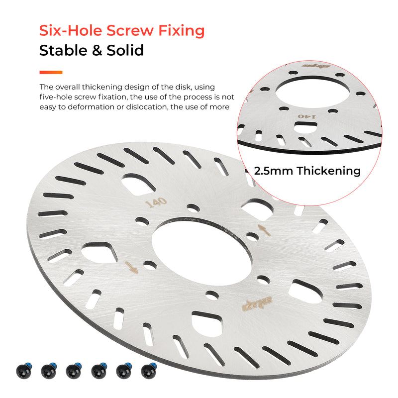Load image into Gallery viewer, ulip scooter Disc Brake Rotor 140mm disc Brake Rotor with 6 hole for Segway Ninebot GT1 GT2 scoter Stainless Steel Rotor