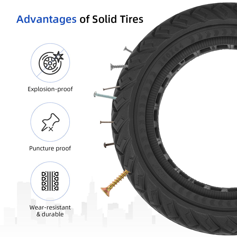 Load image into Gallery viewer, ulip 250*64 Solid Tire Front Rear Wheels Scooter Replacement Accessories for xiaomi 4 Ultra scooter