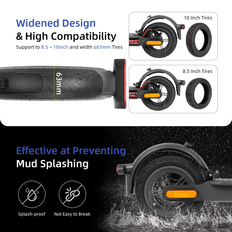 Загрузить изображение в просмотрщик галереи, Ulip Superior rear fender with aluminum, brake, and turn signal tail light for Xiaomi M365 Pro scooters, rear mudguard accessory.