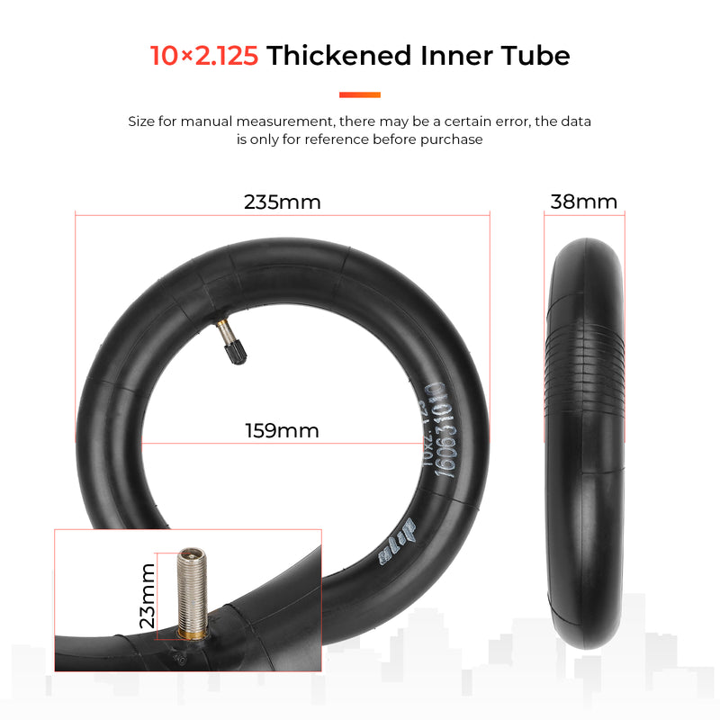 Load image into Gallery viewer, ulip (2-Pack) 10x2.125 Replacement Inner Tubes with straight valve for Ninebot F30 F20 F25 F40 Scooter for 10 inch Scooter