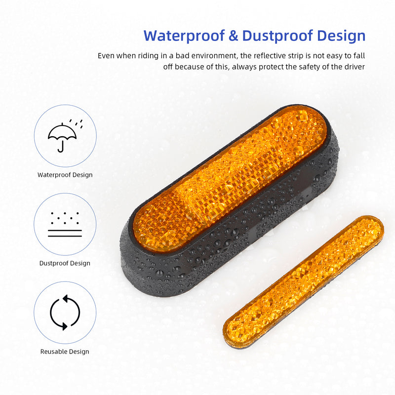 갤러리 뷰어에 이미지 로드, ulip Scooter Rear Side Wheel Cover Reflective Strip Scooter Wheel Hubs Cap Compatible for Segway Ninebot G30 Max Electric Scooter