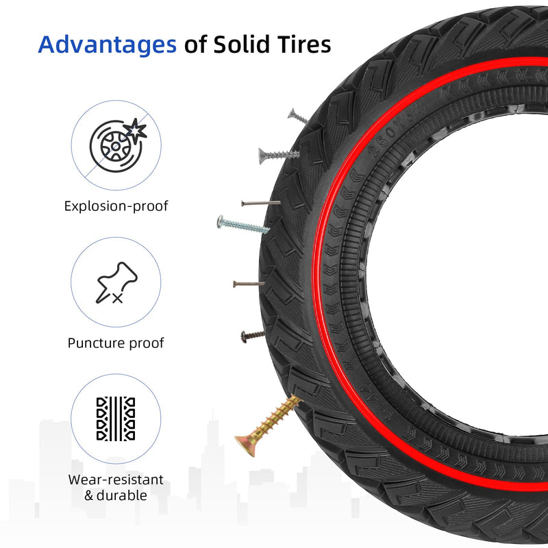 Загрузить изображение в просмотрщик галереи, Ulip 250x64 solid scooter tire for Xiaomi 4 Ultra, front or rear wheel replacement, durable scooter accessory