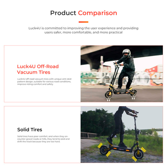 Ulip (2 Pcs) 100/65-6.5 Off-Road tubeless scooter tire with valve Tire Replacement for  VSETT 11+ Zero 11X Dualtron for 11 Inch Electric Scooter