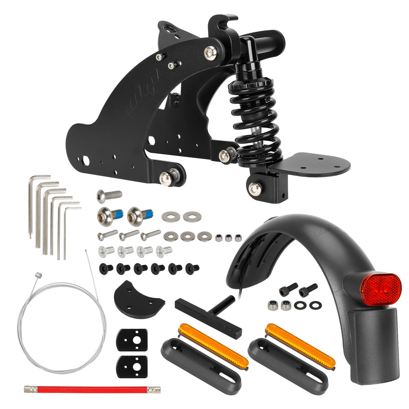 Load image into Gallery viewer, Ulip rear suspension upgrade kit with shock absorber, rear fender, and large taillight for Xiaomi Electric Scooter 4 Pro.