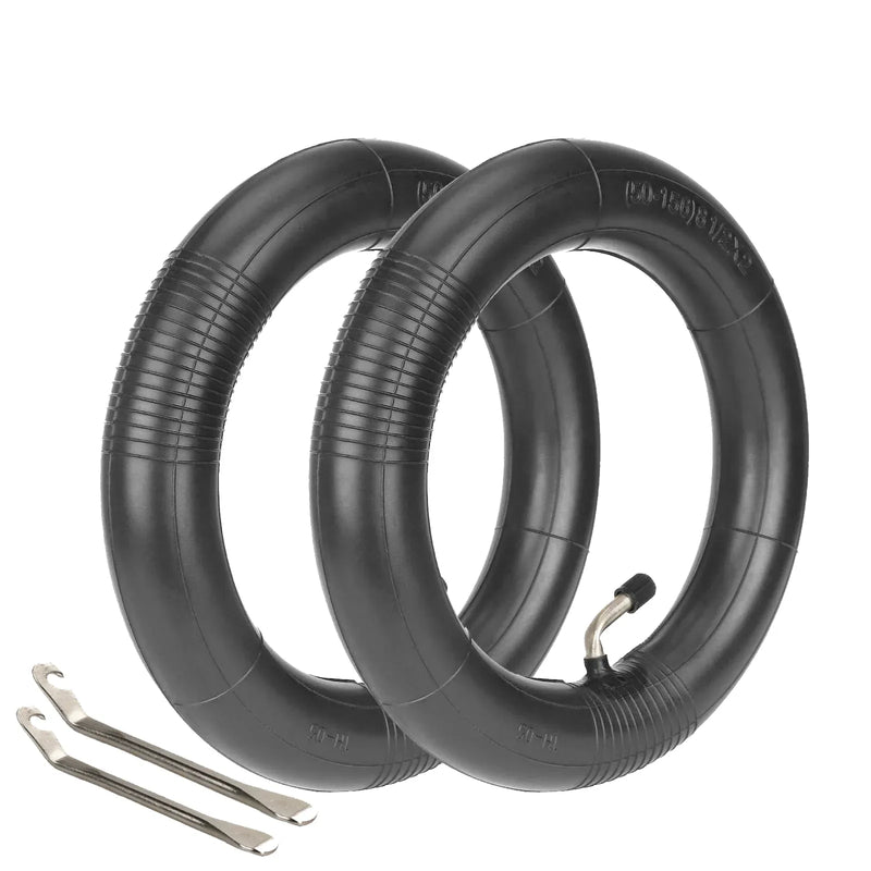 Cargue la imagen en el visor de la galería, 8.5 Inch 8 1/2x2 Reinforced Inner Tubes (2-Pack) with 45° Bent Valve & 2 Pry Bars for Xiaomi M365 & Xiaomi Pro | ULIP