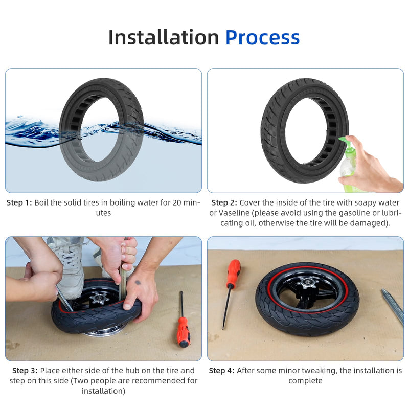 Load image into Gallery viewer, Ulip 2-pack 8.5-inch solid rubber scooter tires for Gotrax GXL V2, Hiboy S2 Pro, Xiaomi M365 Pro, and 8.5-inch scooters.