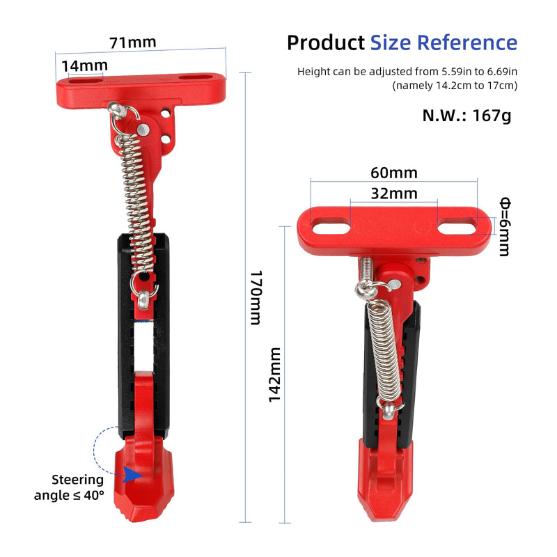 Load image into Gallery viewer, Ulip electric scooter kickstand replacement support for Gotrax G4, Hiboy S2 Pro, Xiaomi M365, adjustable parking stand feet.